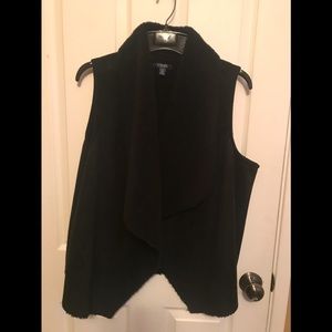 🎄SALE🎄CHAPS Faux Shearling Open Front Vest. NWOT